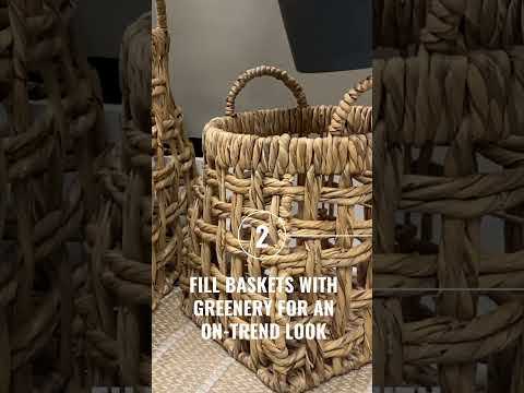 Basket & Bin Storage Ideas #springcleaning #baskets #decor #shorts