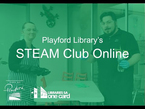 STEAM Club Online @ Playford Library: Episode 01- Bicarb Rocket and Volcano