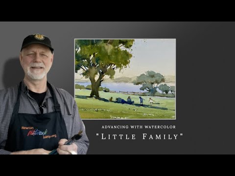 Advancing with Watercolor: "Little Family" Creating a Narrative in painting