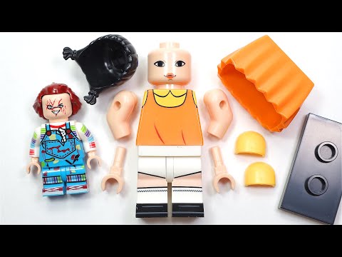 LEGO Squid Game 2 123 Soleil | 오징어 게임2 123 나무 남자 | 魷魚遊戲2 123木頭人 Unofficial Lego Minifigures