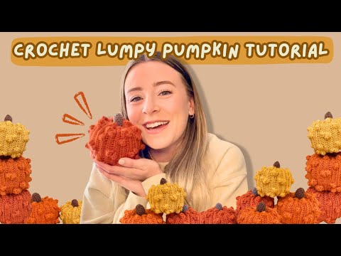 CROCHET Pumpkin Tutorial: How To Crochet A Lumpy Pumpkin! | Hooks and Heelers