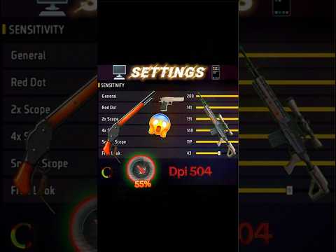 Free Fire Headshot Setting best sensitivity setting