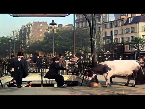 Paris 1908 in color, Countryside Outside[60fps, Remastered] w/sound design added