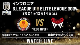 名古屋D U18 vs 富山 U18｜インフロニア B.LEAGUE U18 ELITE LEAGUE 2024｜2024.12.14｜ ドルフィンズアリーナ