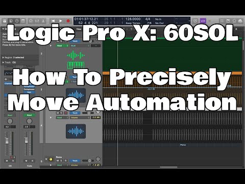 Logic Pro X - 60SOL: How To Precisely Move Automation