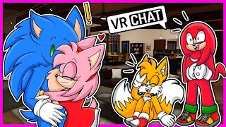 Team Movie Sonic Meets Movie Amy In VR CHAT!!