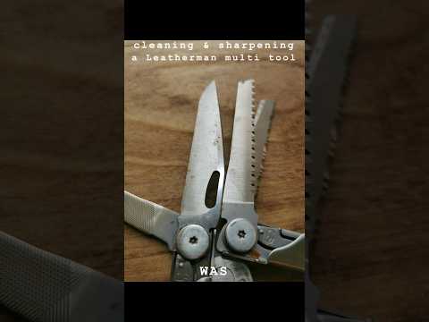 Cleaning and sharpening LEATHERMAN Multi-Tools #sharpening #hongkong