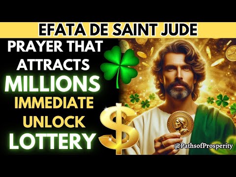 🍀POWERFUL EFFATA OF SAINT JUDE PRAYER FOR LOTTERY FORTUNE AND FAST PROSPERITY💲💰💸