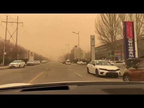 [중국 내몽고] 매년 이맘때쯤 오는 네이멍구 황사 / 内蒙古沙尘暴 / Yellow dust in Inner Mongolia