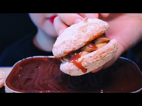 ASMR Chocolate Cake, Cream Cookies Eating Vlog, 초콜릿 케이크, 크림 쿠키 먹기 @ribongasmr4431