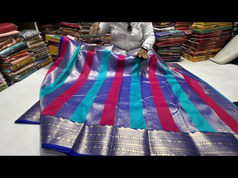 Chickpet Bangalore Wholesale Sarees Festival Special Single Saree Courier Available