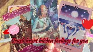 Crush Heart hidden feelings for you❤️‍🔥 Crush current feelings | Hindi tarot card