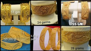 Most Beautiful And Outstanding Gold Bangles/Kangan Design With Weight