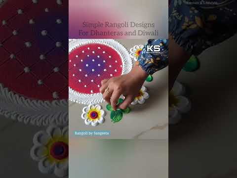 Diwali Special Simple Rangoli Designs!!