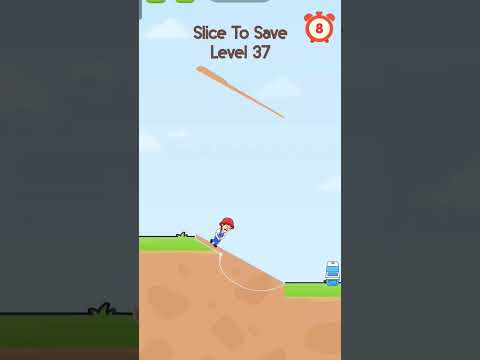 Slice To Save Level 37 Gameplay. #gameplay #game #shorts #walkthrough #trending #mobilegame