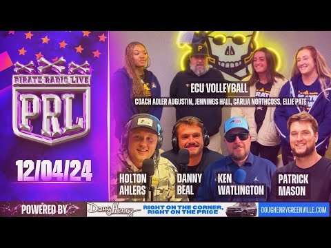 Pirate Radio Live - 12/4/2024 - Treasure Chest, KW, P Mase, DB, Holton Ahlers, ECU Volleyball