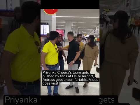 Priyanka Chopra Viral Video 😳| Priyanka Chopra Uncomfortable In Delhi Airport #priyankachopra #short