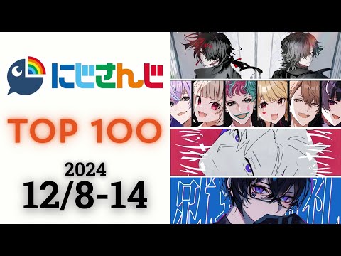 【2024/12/8-14】にじさんじ 歌ってみた&オリジナルソング 週間再生数ランキング TOP 100 + 新曲