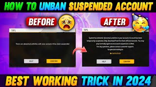 How To Unban Free Fire ID 2024 New Trick | Recover Banned Free Fire ID | Unban Free Fire ID