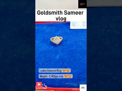 Diomond ring design.|| Gold and diomond ring.|| #shortvideo