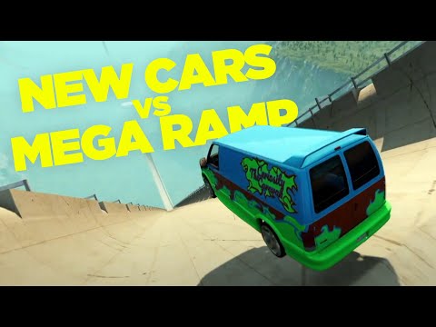 BeamNG Update! New Cars VS Mega Ramp