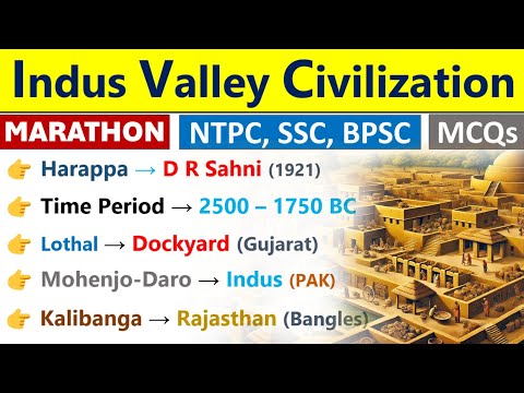 Indus Valley Civilization | Complete Video | Top MCQs | Ancient History | Indus Valley Civilization