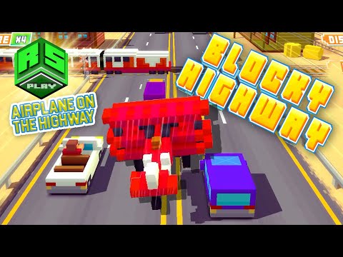 AIrplane on the Freeway!! Blocky Highway