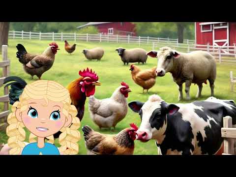 Animals All Around | Farm Animals for Kids | Animated Farm Animals | Farm Animals Sounds