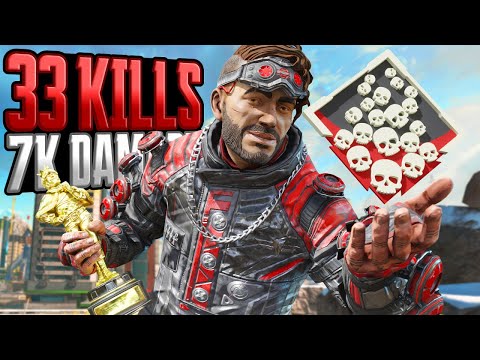 INSANE Mirage 33 KILLS and 7K Damage Apex Legends Gameplay