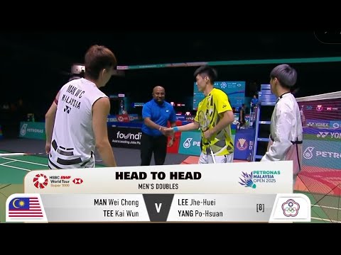 R16 : man wei chong/kai wun tee vs lee/yang po-hsuan | petronas malaysia open 2025