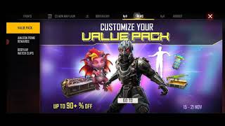 Free Fire New Event value pack Elite Pass Discounts 299 Diamond