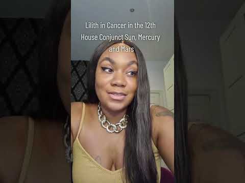 Lilith in Cancer in the 12th House Conjunct Sun, Mercury and Mars