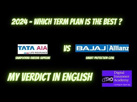 BEST Term Plan in India 2024 | Should you buy BAJAJ Allianz Term Plan or TATA ? |