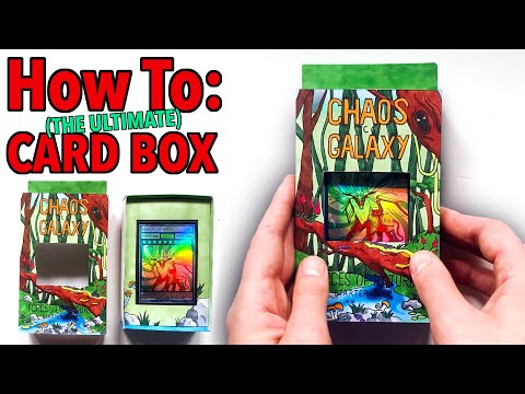 How to Make the Ultimate Trading Card Deck Box by hand! (Chaos Galaxy)