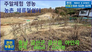 금산읍 8분 거리! 주말 체험영농과 전원주택에 딱 맞는 땅 소개