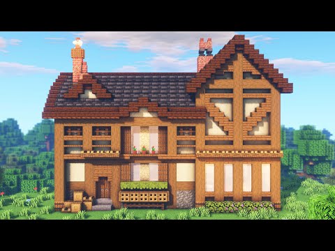 Minecraft Large Rustic House Tutorial