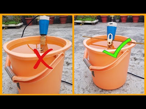 how to use immersion water heater in plastic bucket | use of electric immersion water heater