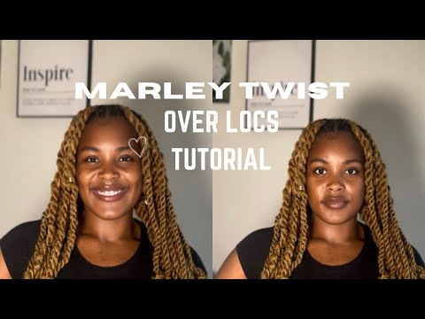 🫶🏾 MARLEY TWIST OVER LOCS TUTORIAL | simply rushell