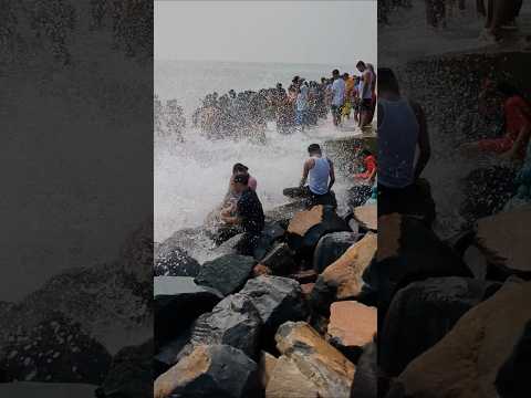 Leher ka Jhatka Abhi New Digha me 💥🌊 #shorts #beach #waves