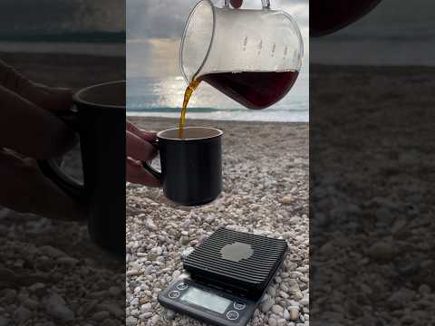 How to make a COFFEE in the beach V60 (part 2) #coffee #coffeelover #v60coffee