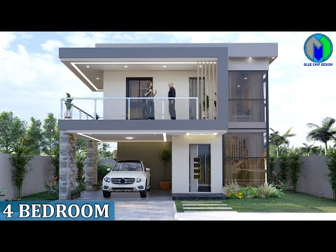 Two Storey House Design | 4 bedroom house design | Modern House Design