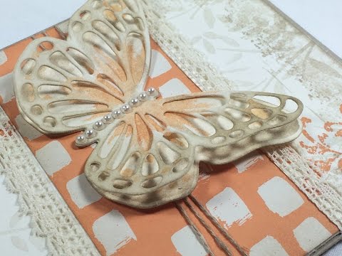 Craft With Me: Peekaboo Peach Watercolor Wings