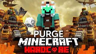 100 Players Simulate a Steampunk Purge in Minecraft