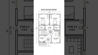 30x40 east facing house plans as per vastu #homeplan #housedesign #houseplans #homedesign #shorts