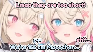 Mococo makes fun of ReGLOSS for being short but... [hololive / fuwamoco]