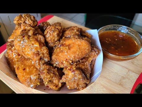 New Orleans style Sweet & Spicy Fried chicken wings