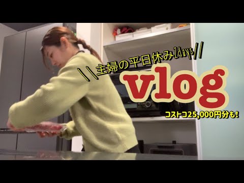 【主婦vlog】コストコ25,000円分💰保育園の先生に言われてショックだった話/平日休み2days☕︎