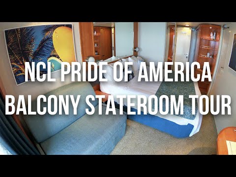 Norwegian (NCL) Pride of America Balcony Stateroom Tour