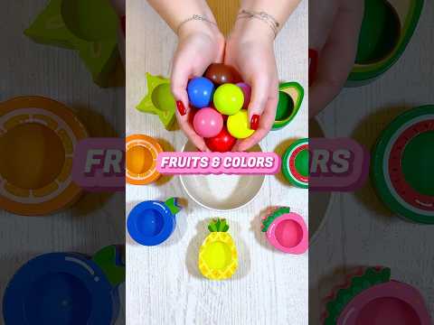 Color Sorting and Fruits for Toddlers | Learning for Toddlers 3 Year Old #shorts