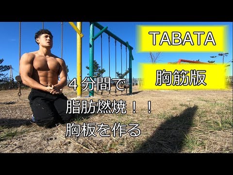 【TABATA】タバタ式トレーニング胸筋版